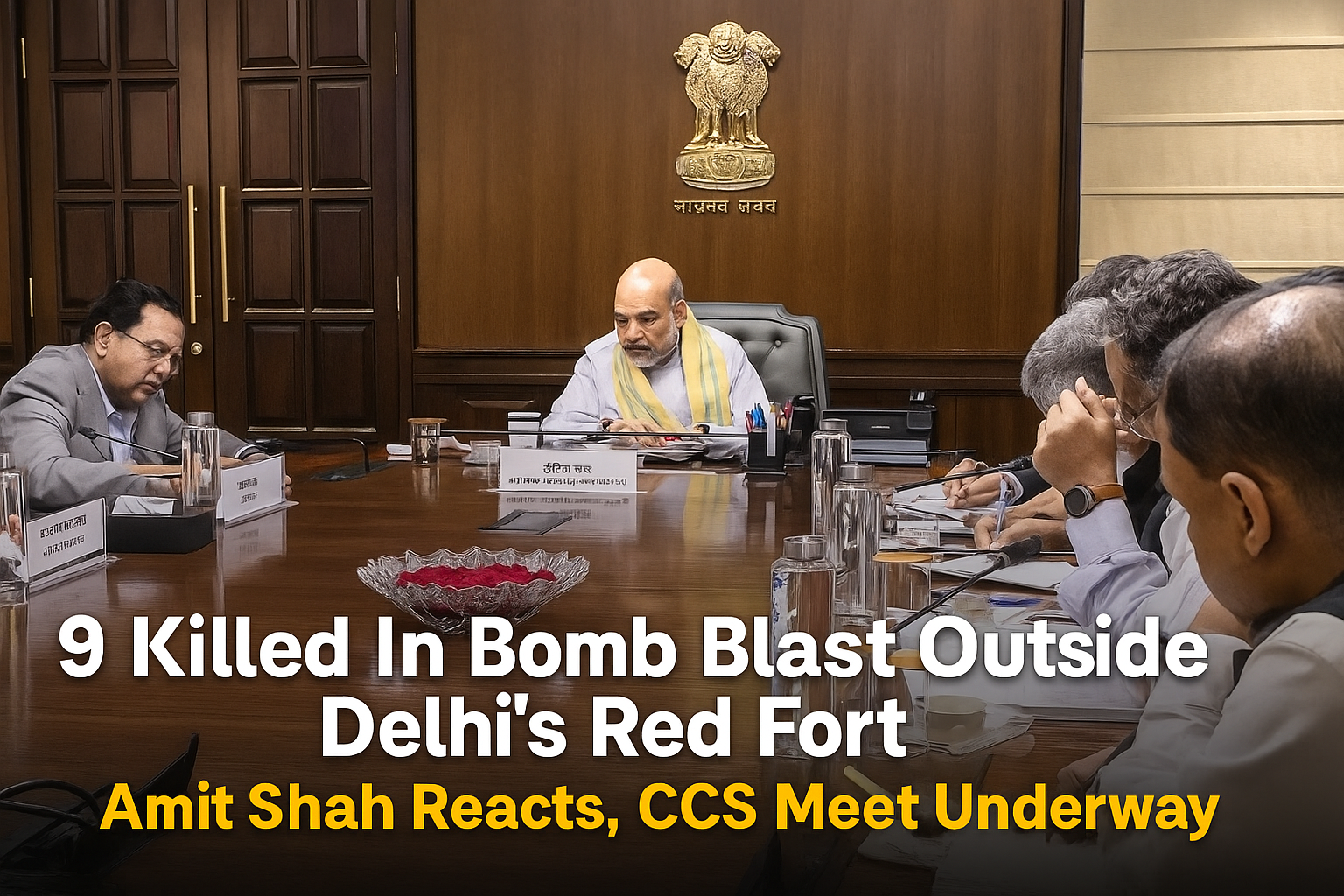Delhi Red Fort Blast: 9 Killed, Dozens Injured; High-Level CCS Meeting Underway at PM’s Residence